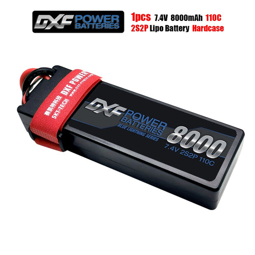 DXF 2S 7.4V 8000mAh 110C  Lipo Battery RC Parts