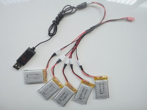 3.7v 650mah 20c battery+USB cable charger for  X5C X5 X5SC X5SW X5C-1 2.4G RC